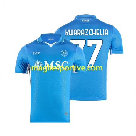 Completo Calcio Napoli Khvicha Kvaratskhelia 77 Divisa Prima 2024-2025